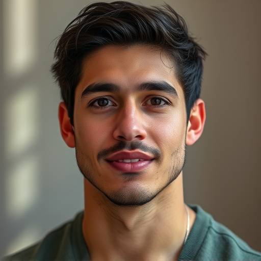 Portrait of David Rodriguez, an actor and graduate of Sterling Academy.